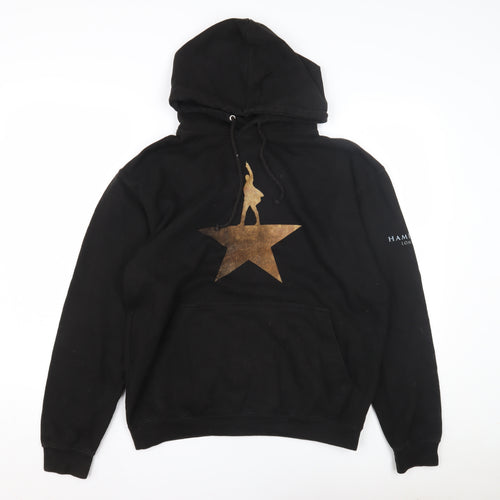 Hamilton Unisex Black Logo Hoodie M Musical Theme