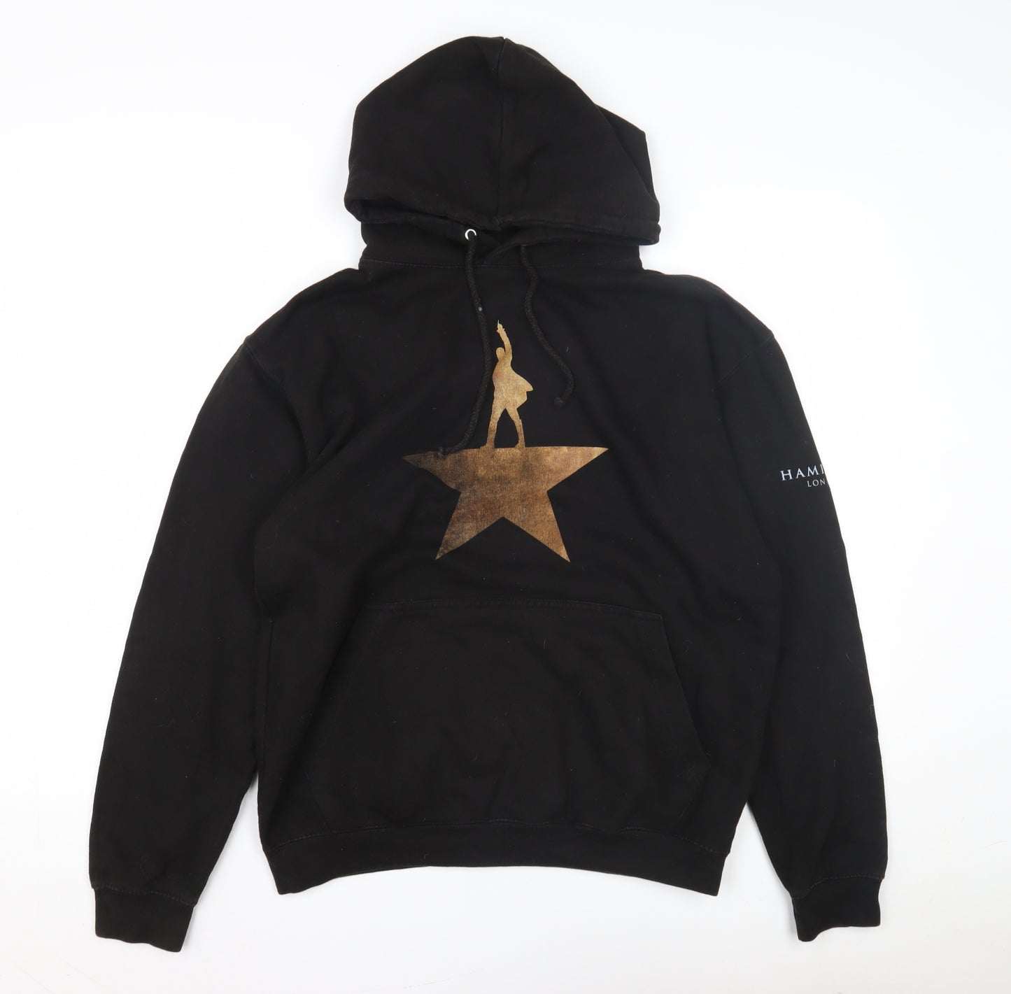 Hamilton Unisex Black Logo Hoodie M Musical Theme