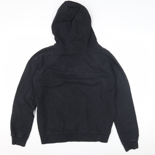 Nike Boys Black Pullover Hoodie with Logo - Size S