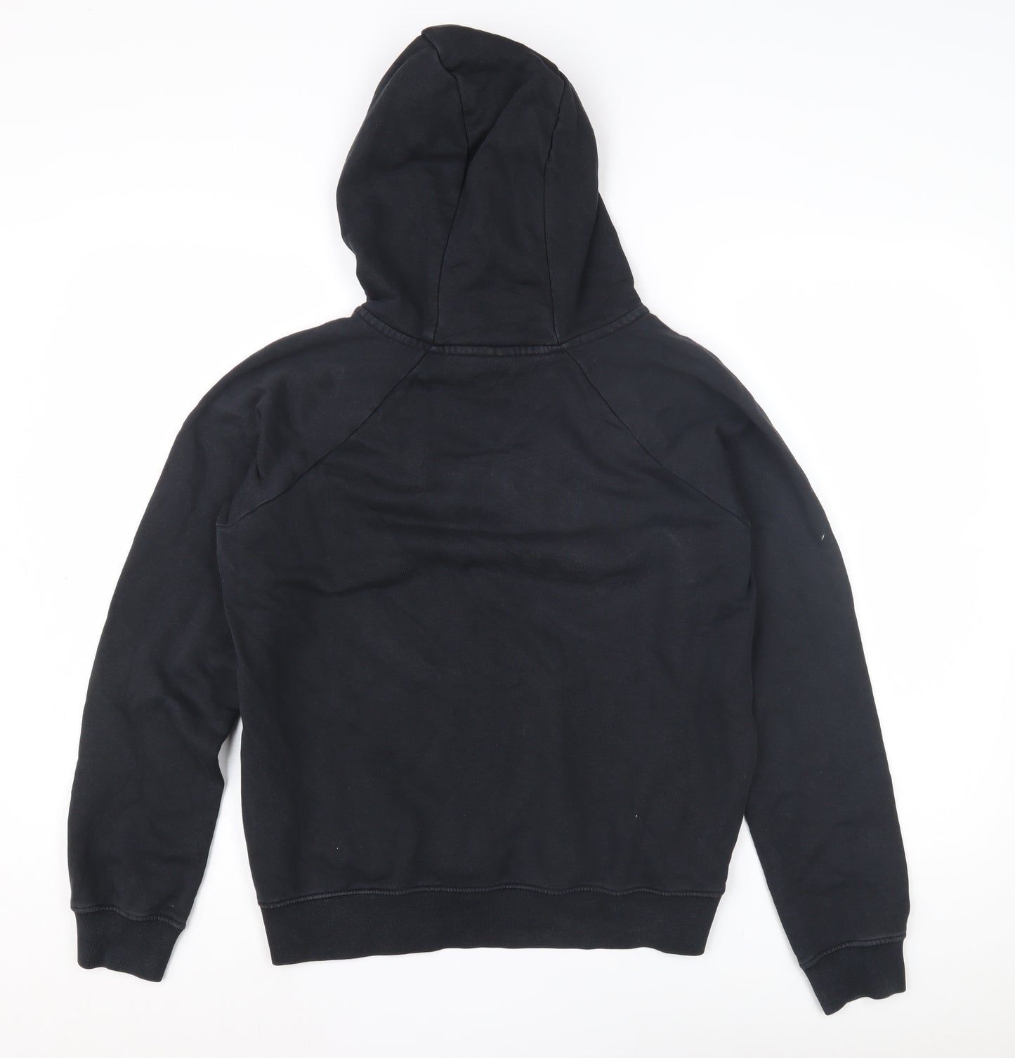 Nike Boys Black Pullover Hoodie with Logo - Size S