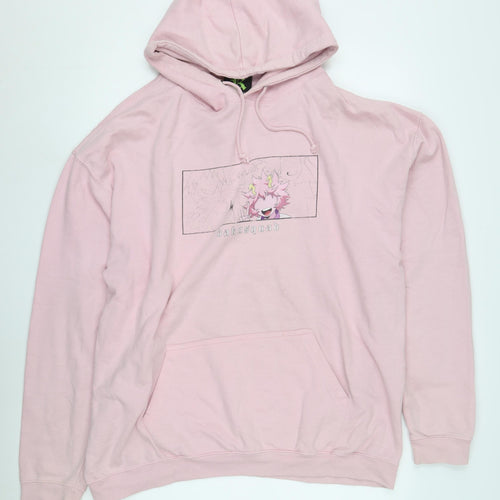 Kenpuniverse Unisex Pink Anime Hoodie 2XL