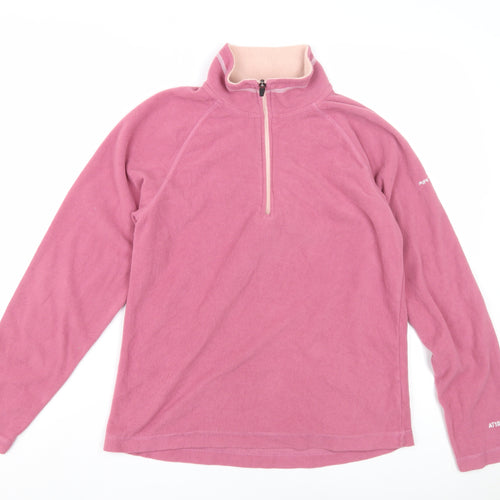 Trespass Women's Pink 1/2 Zip Fleece Pullover M