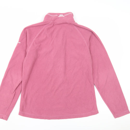 Trespass Women's Pink 1/2 Zip Fleece Pullover M