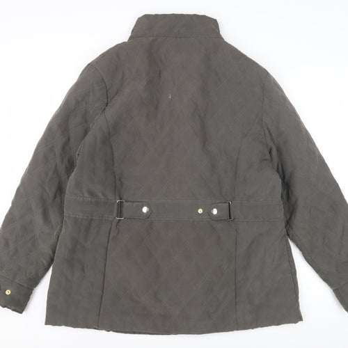 EWM Women's Grey Quilted Jacket Size 14