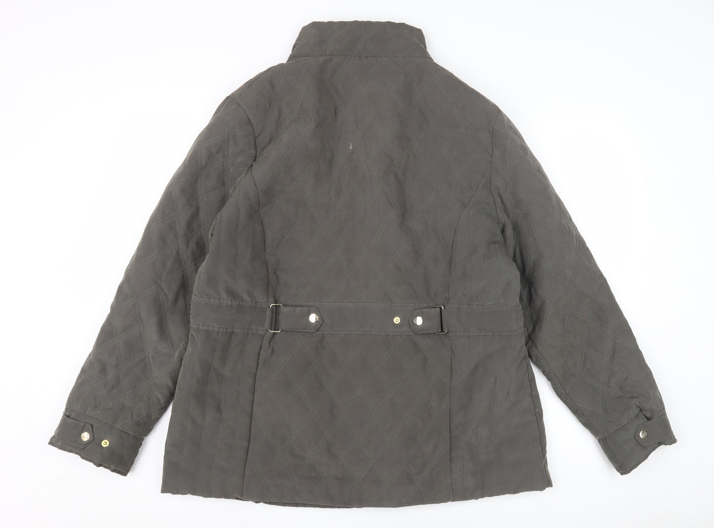 EWM Women's Grey Quilted Jacket Size 14