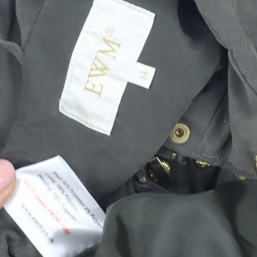 EWM Women's Grey Quilted Jacket Size 14