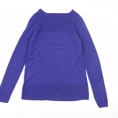 Ellen Tracy Women's Blue Pullover Jumper L