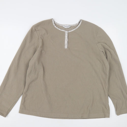 Hawkshead Women’s Beige Long Sleeve Nightshirt Size 14