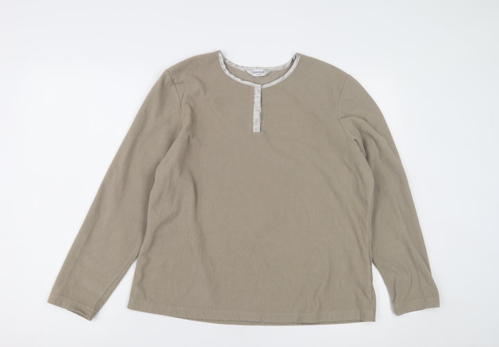 Hawkshead Women’s Beige Long Sleeve Nightshirt Size 14