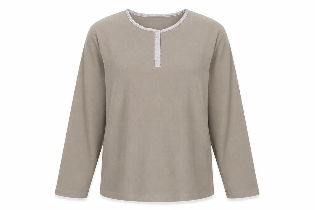 Hawkshead Women’s Beige Long Sleeve Nightshirt Size 14