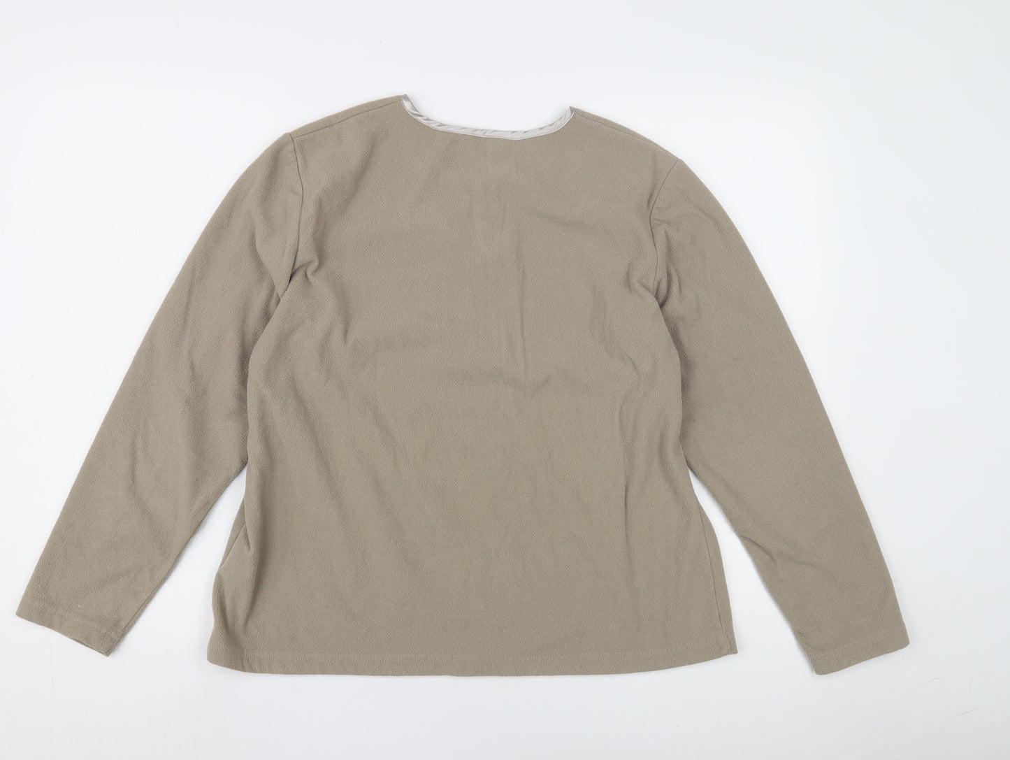Hawkshead Women’s Beige Long Sleeve Nightshirt Size 14