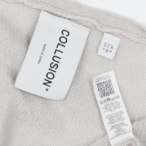Collusion Womens Ivory Cardigan UK 10
