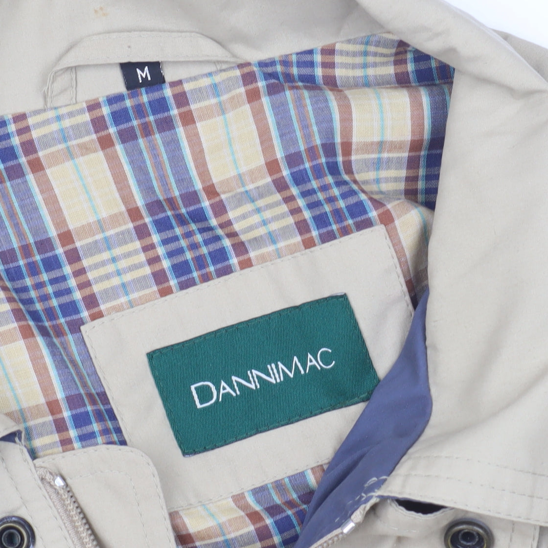 Dannimac Men's Beige Cotton Jacket, Size M, Casual Style