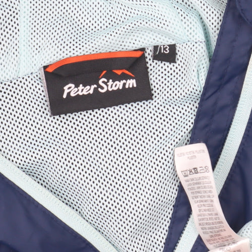 Peter Storm Boys Blue Windbreaker Jacket 13 Years