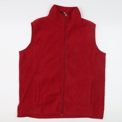 Isabelle Women's Red Fleece Waistcoat Size 14
