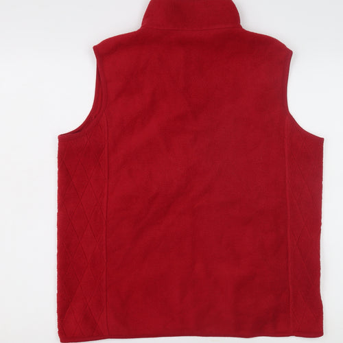 Isabelle Women's Red Fleece Waistcoat Size 14