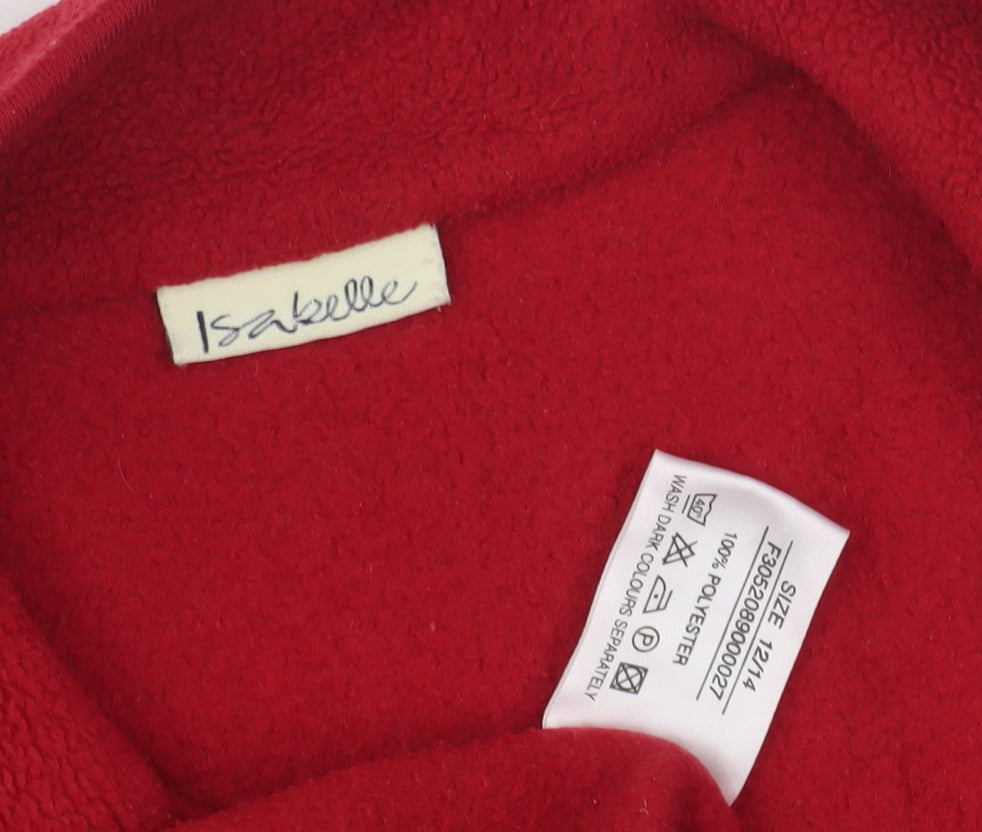 Isabelle Women's Red Fleece Waistcoat Size 14
