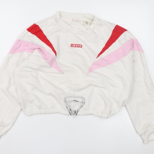 Levi's Women's White Pullover Sweatshirt XS