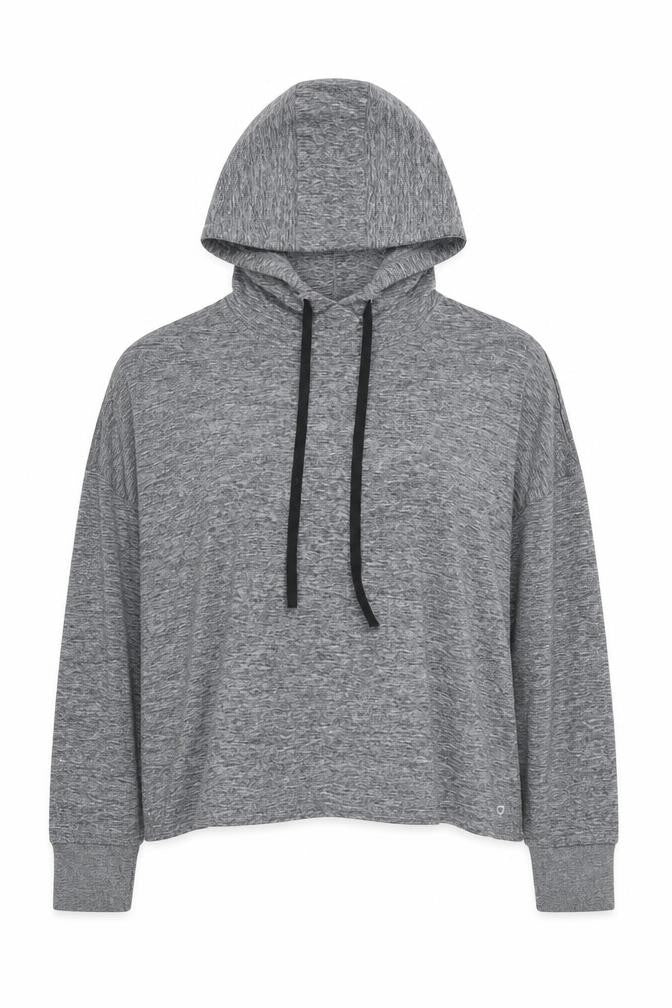 Front view of Gap Women’s Grey Pullover Hoodie XL Activewear