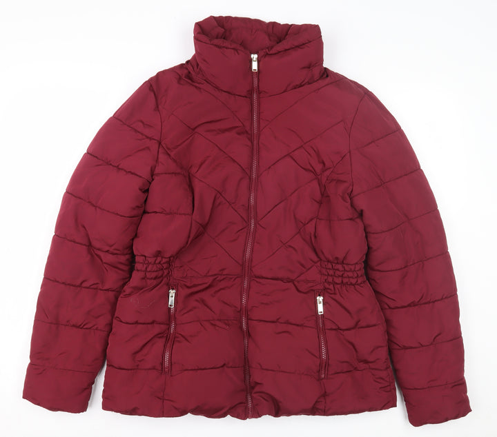 Dorothy Perkins Red Puffer Jacket, Women's 12, Casual Wear