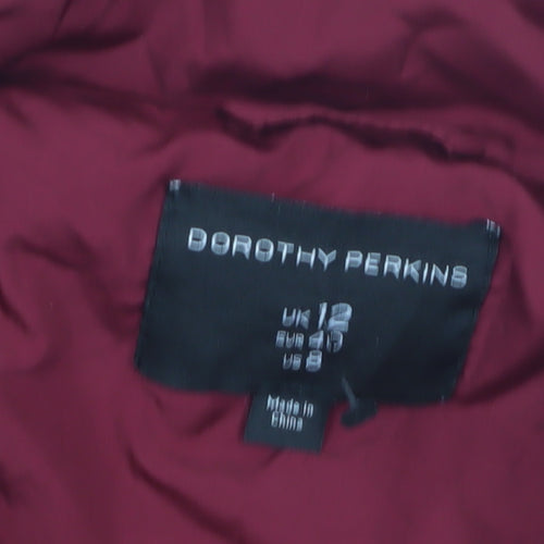 Dorothy Perkins Red Puffer Jacket, Women's 12, Casual Wear