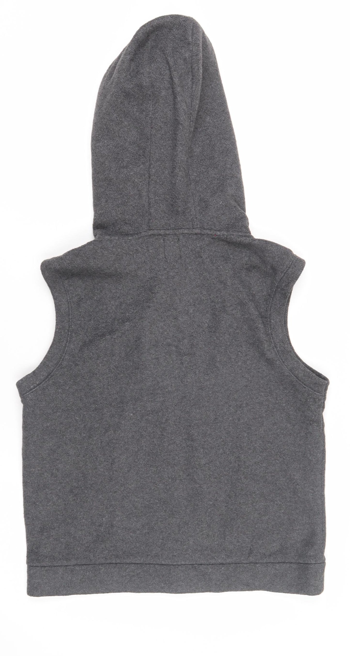 GAP Women's Grey Sleeveless Hooded Waistcoat Size M