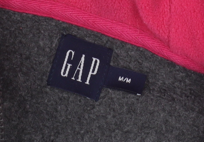 GAP Women's Grey Sleeveless Hooded Waistcoat Size M