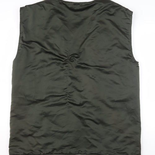 AND/OR Men's Green Waistcoat Size L