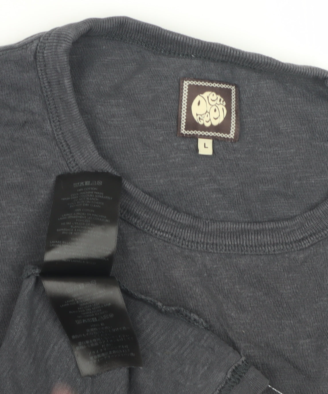 Pretty Green Men's Black Graphic Tee Size L - Stylish Cotton