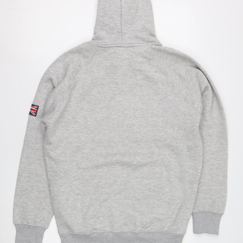 K.K Apparel Men's Grey London Hoodie, L, Pullover