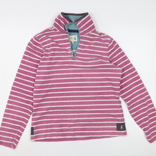 Joules Originals Women's Pink Striped Sweatshirt M