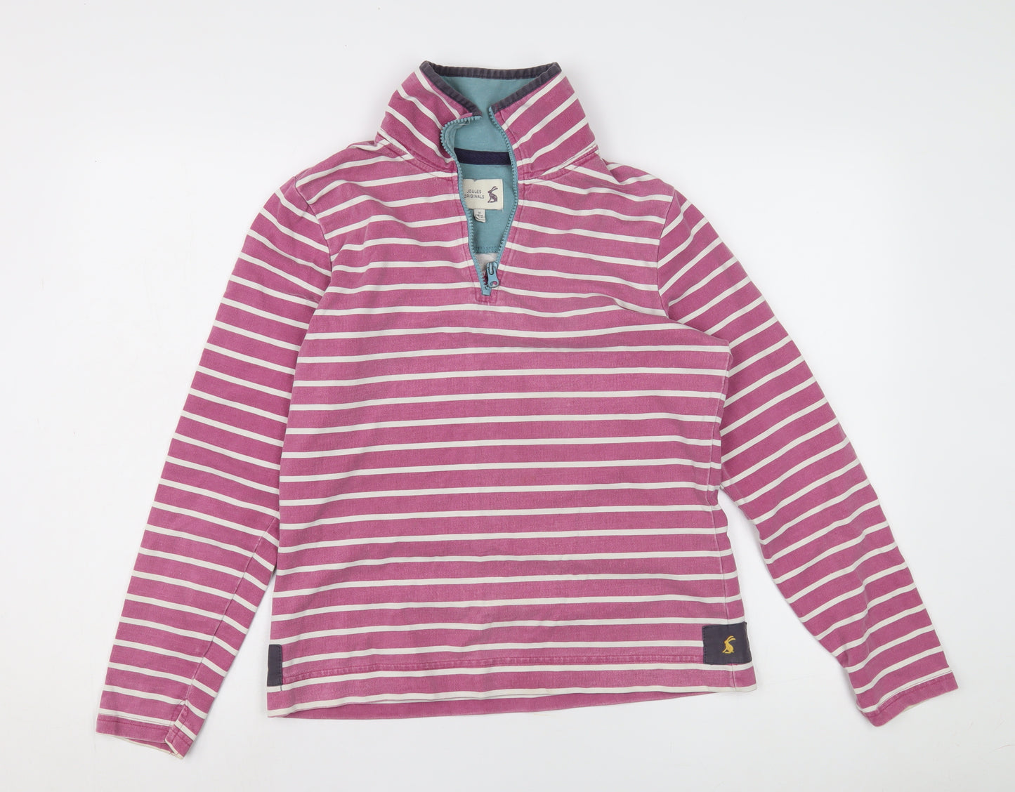 Joules Originals Women's Pink Striped Sweatshirt M
