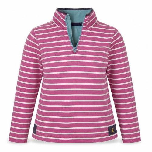 Joules Originals Women's Pink Striped Sweatshirt M