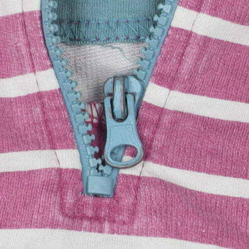 Joules Originals Women's Pink Striped Sweatshirt M