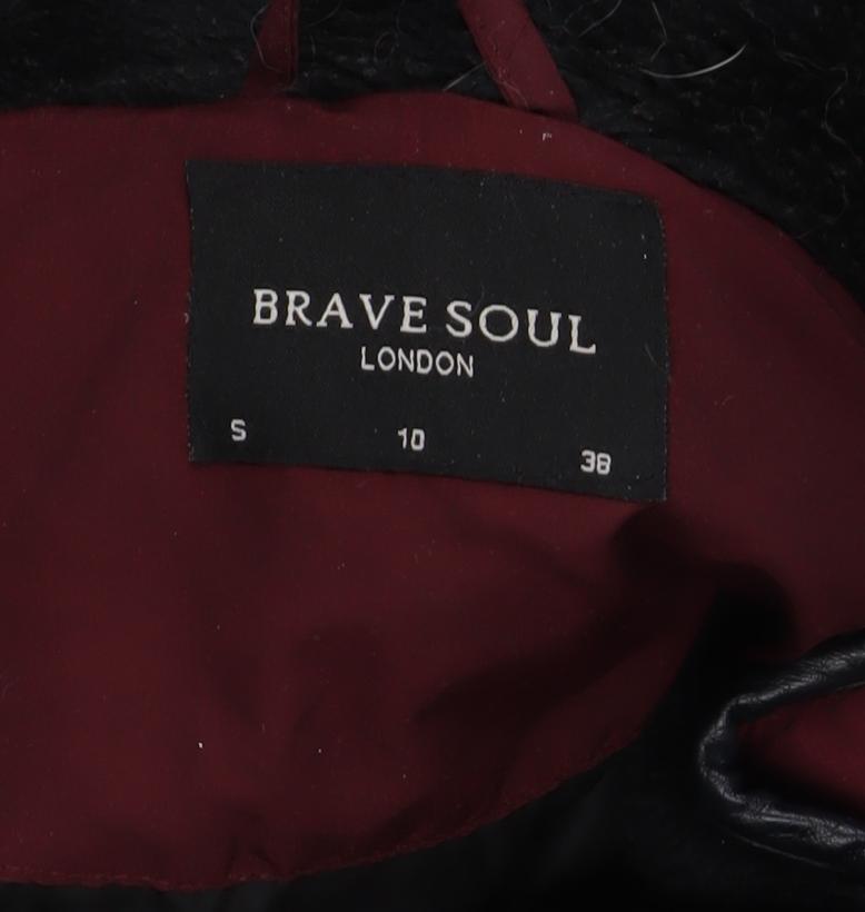 Brave Soul Women's Red Puffer Jacket Size 10