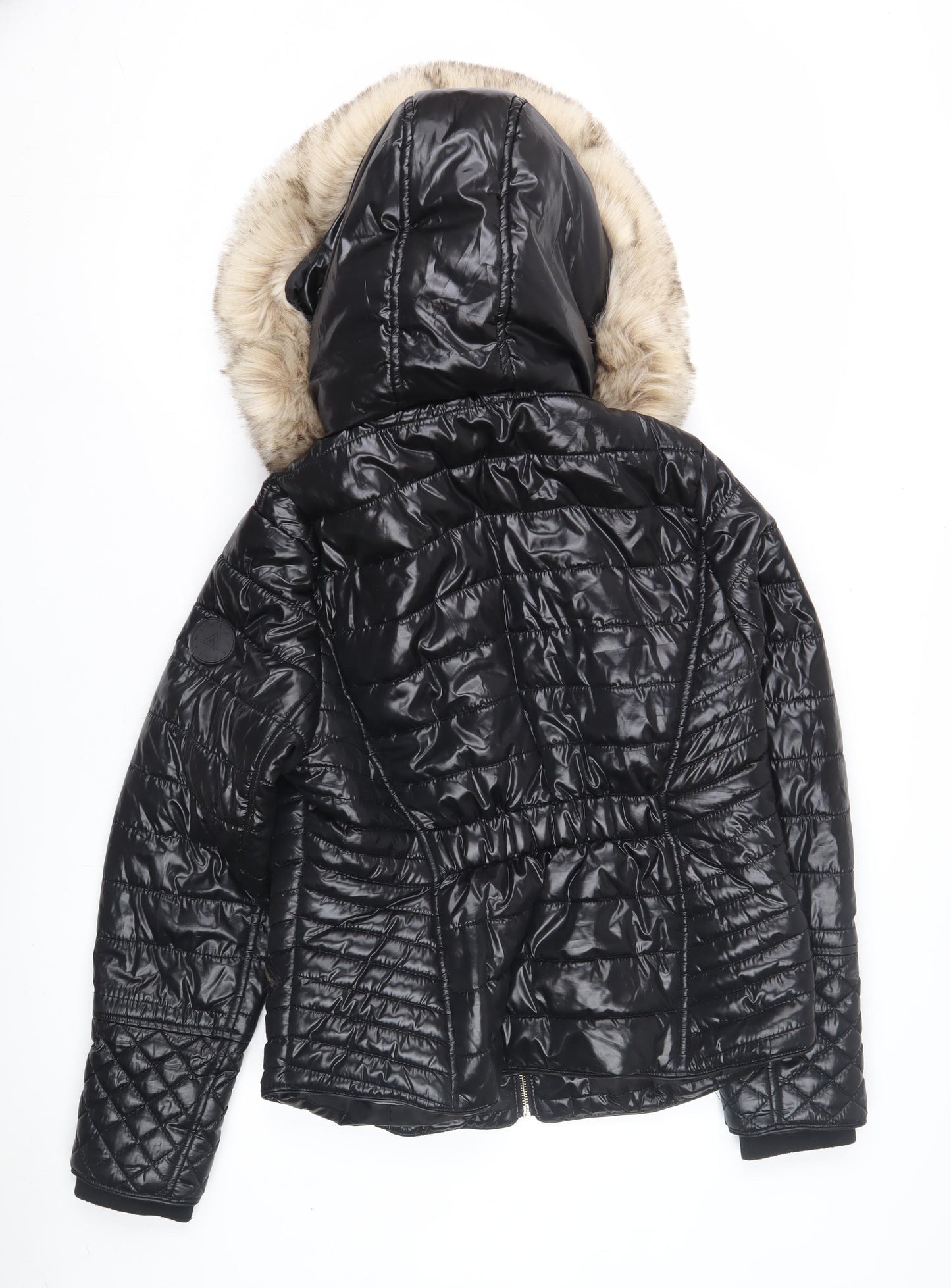 River Island Women’s Black Puffer Jacket Size 14