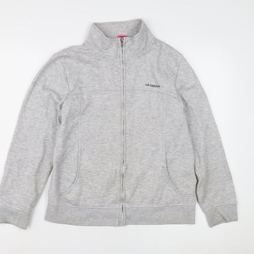 LA Gear Women's Grey Zip Jacket Size 12 Casual