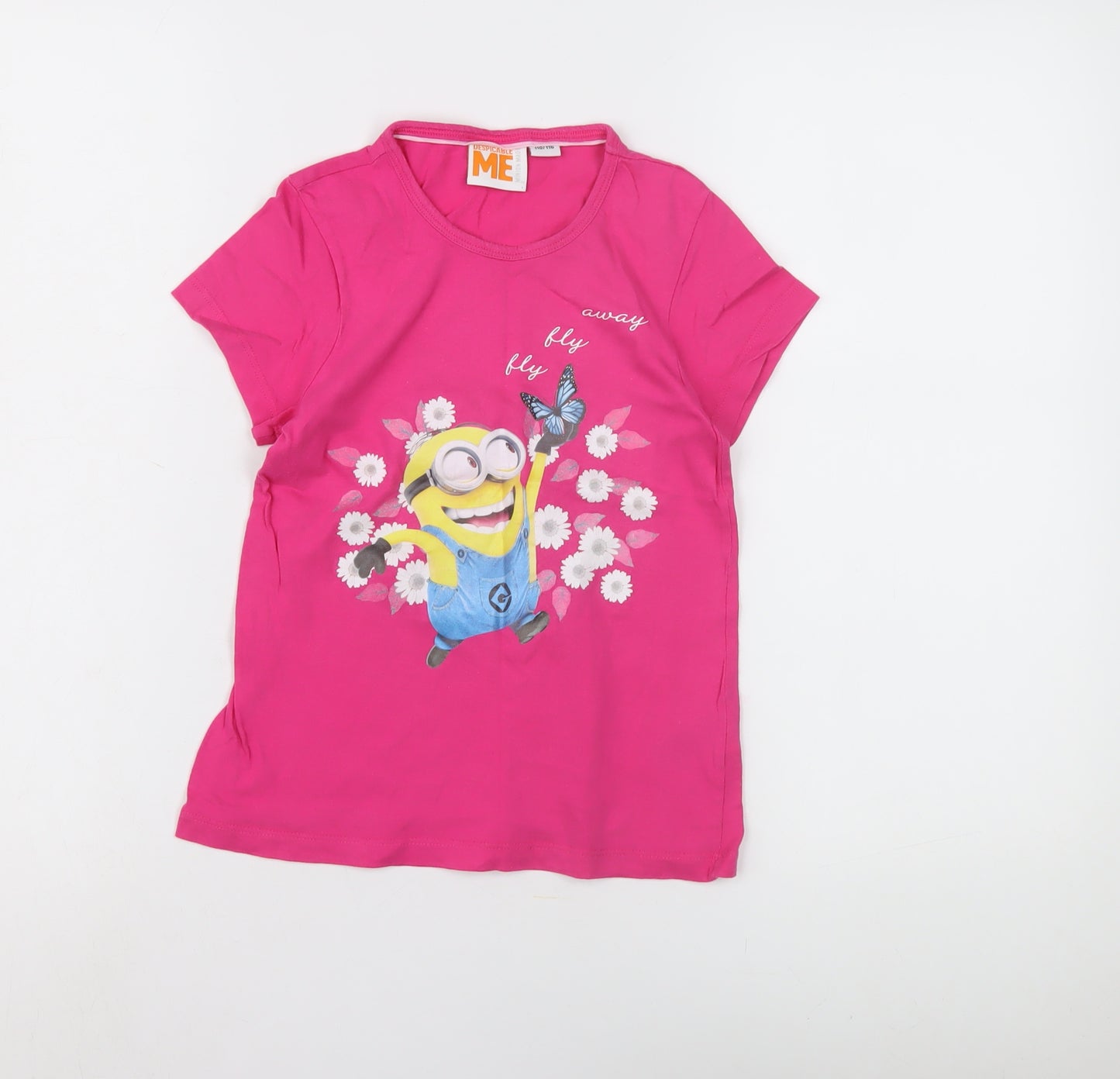 Despicable Me Girls Pink Minions T-Shirt 5-6 Years