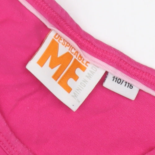 Despicable Me Girls Pink Minions T-Shirt 5-6 Years