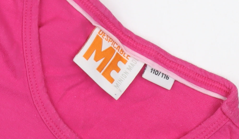 Despicable Me Girls Pink Minions T-Shirt 5-6 Years