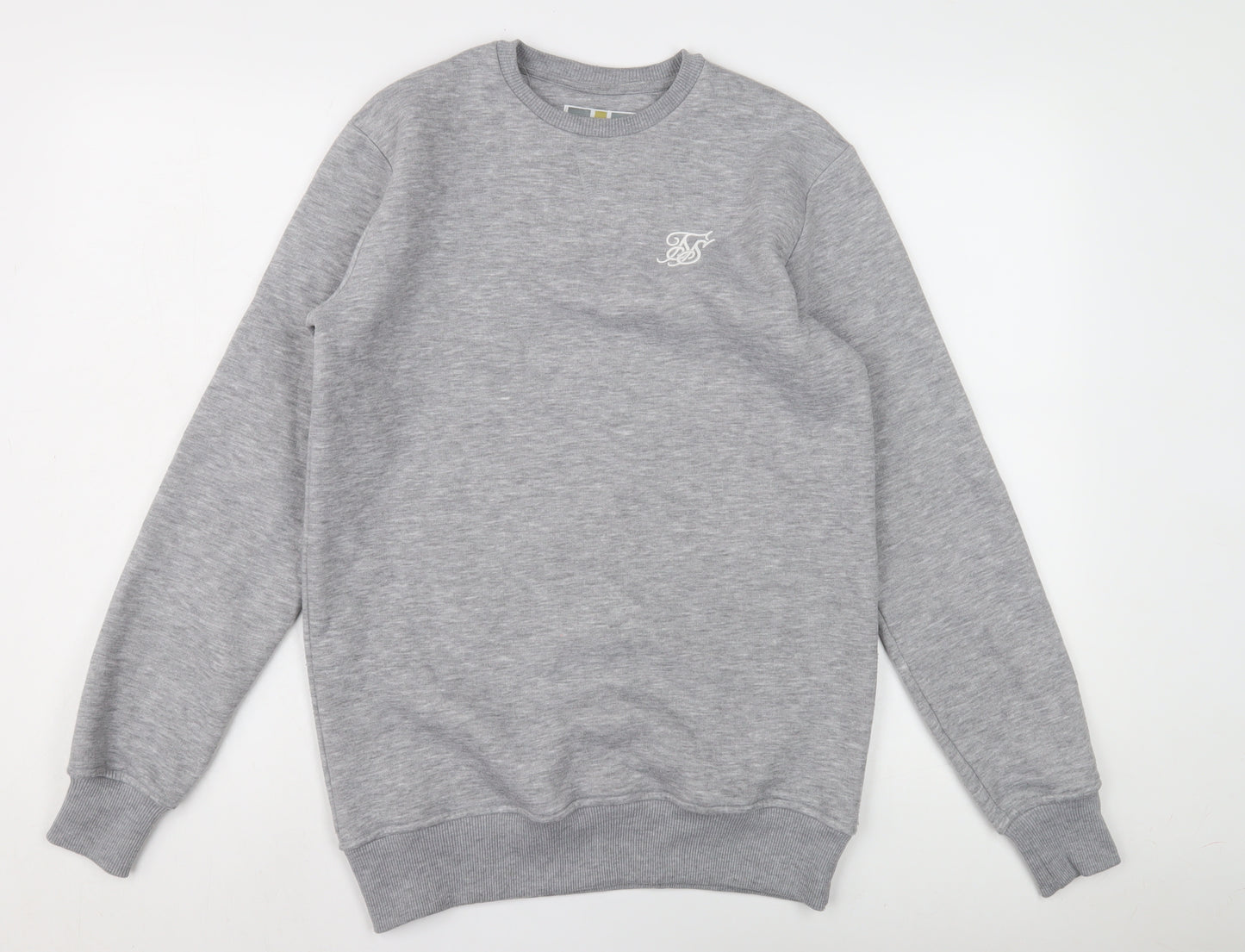 SikSilk Men's Grey Pullover Sweatshirt XS