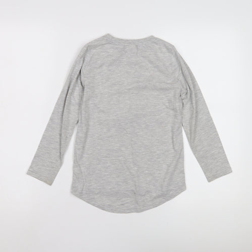 George Girls Grey JoJo Siwa Graphic Long Sleeve T-Shirt 6-7 Years