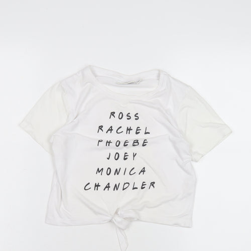 Friends Kids White Graphic T-Shirt Unisex 10-11 Years Casual