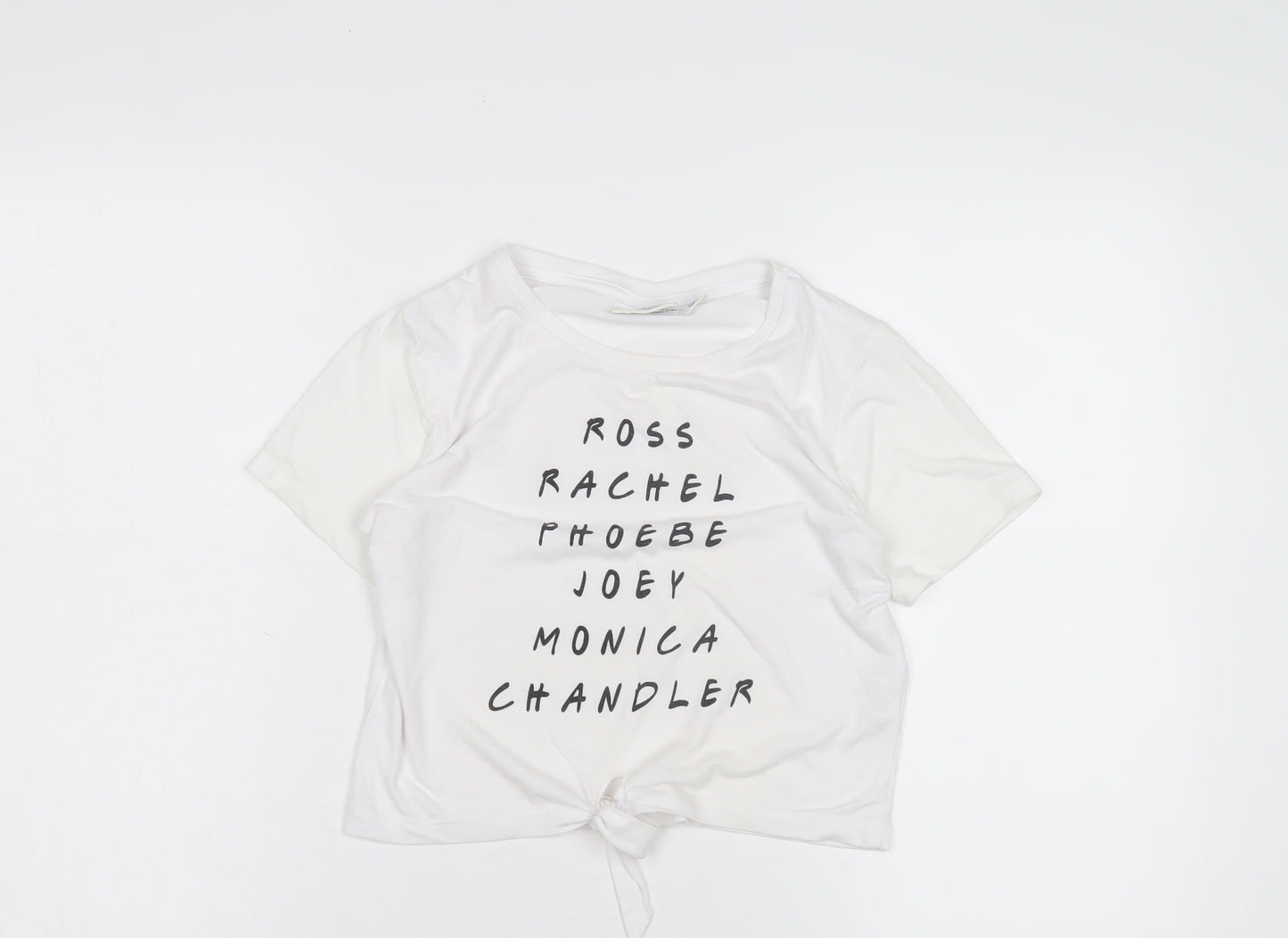 Friends Kids White Graphic T-Shirt Unisex 10-11 Years Casual