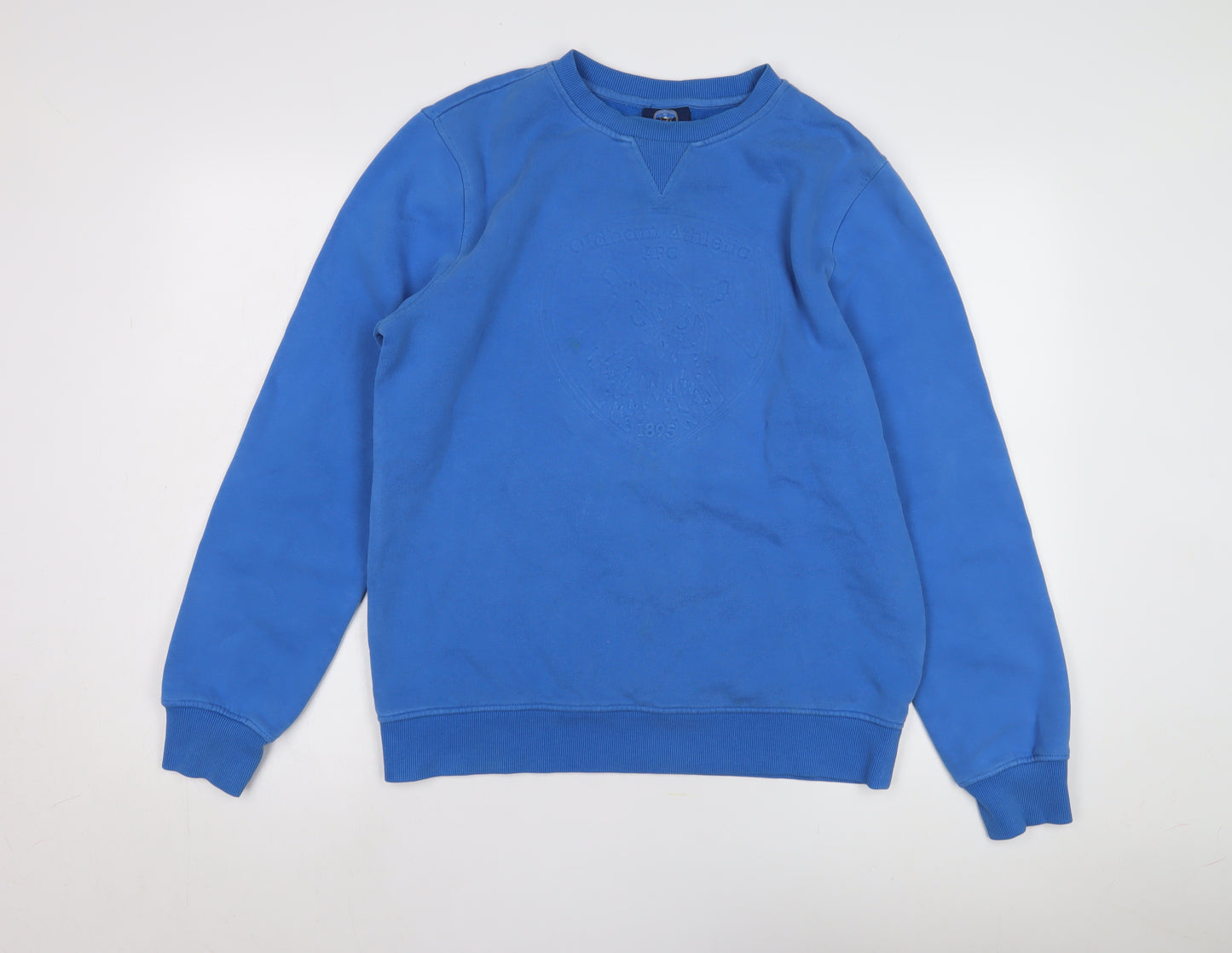 Oldham Athletic Men's Blue Logo Pullover Sweatshirt M