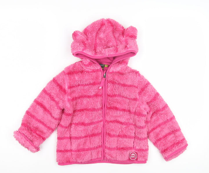 Gelert Pink Girls' Fleece Hoodie 2-3 Years Full Zip
