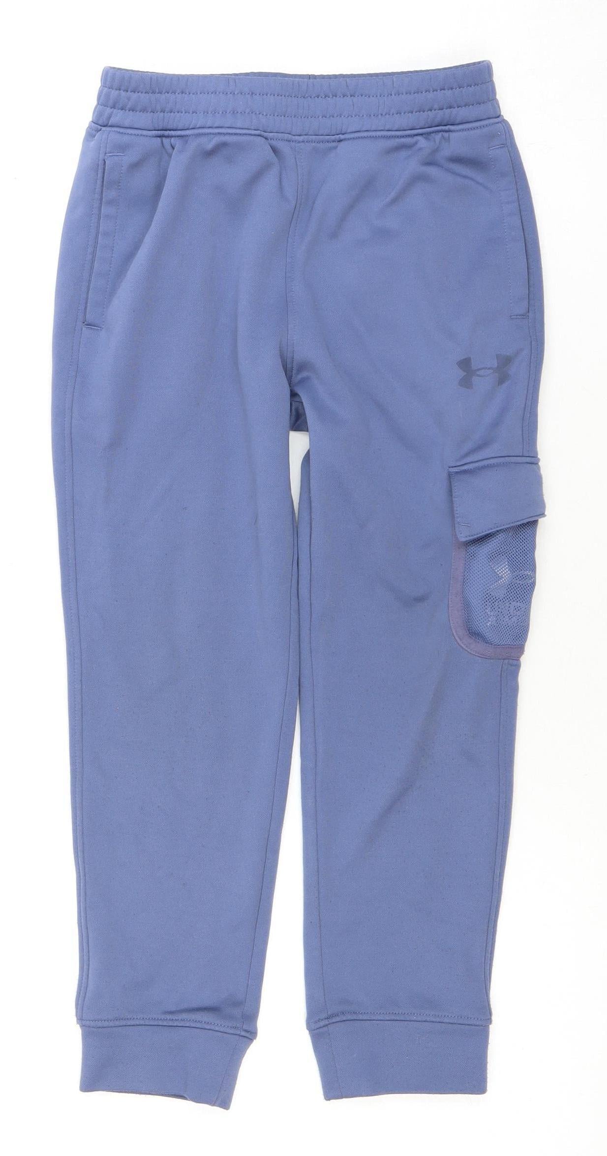 Under Armour Boys Blue Joggers - Size 5 - Sporty & Comfy