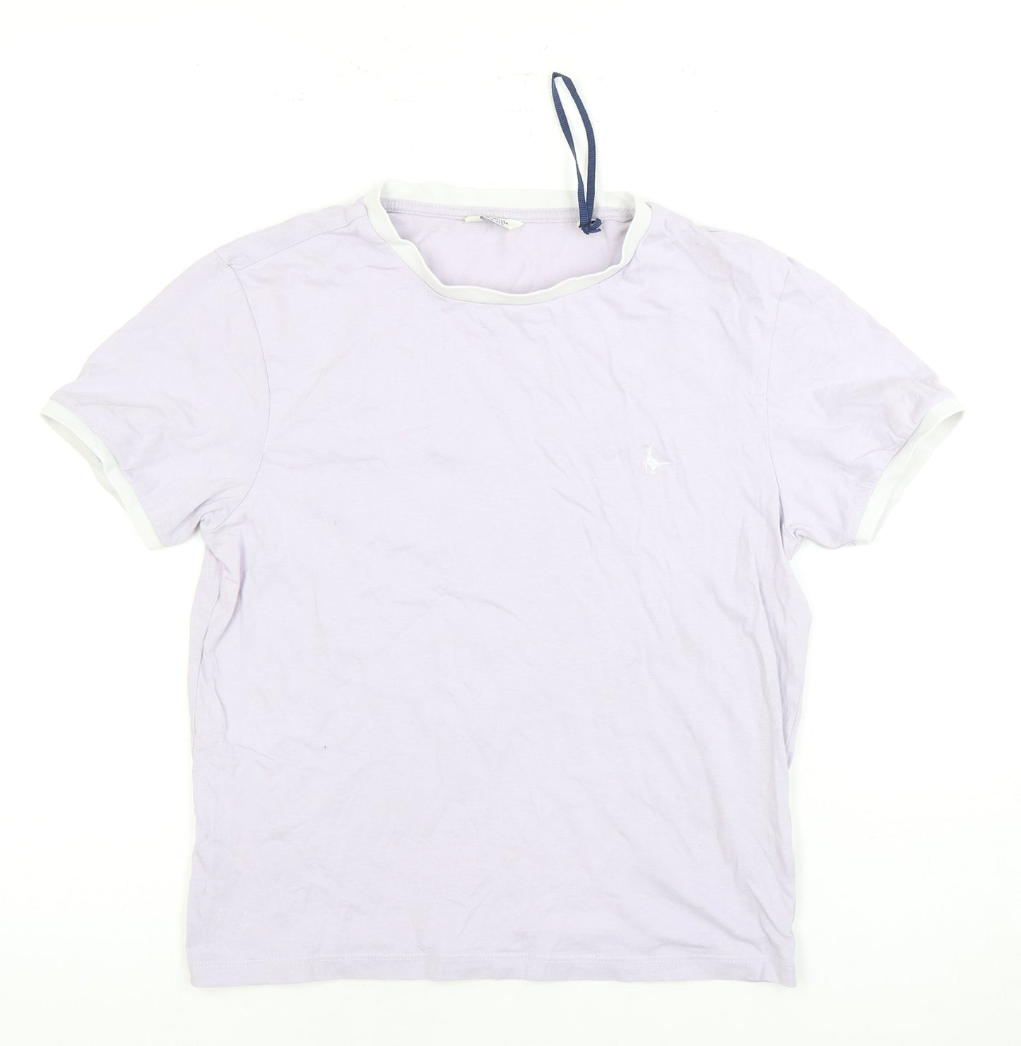 Jack Wills Women's Purple Ringer T-Shirt Size 10
