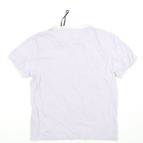 Jack Wills Women's Purple Ringer T-Shirt Size 10