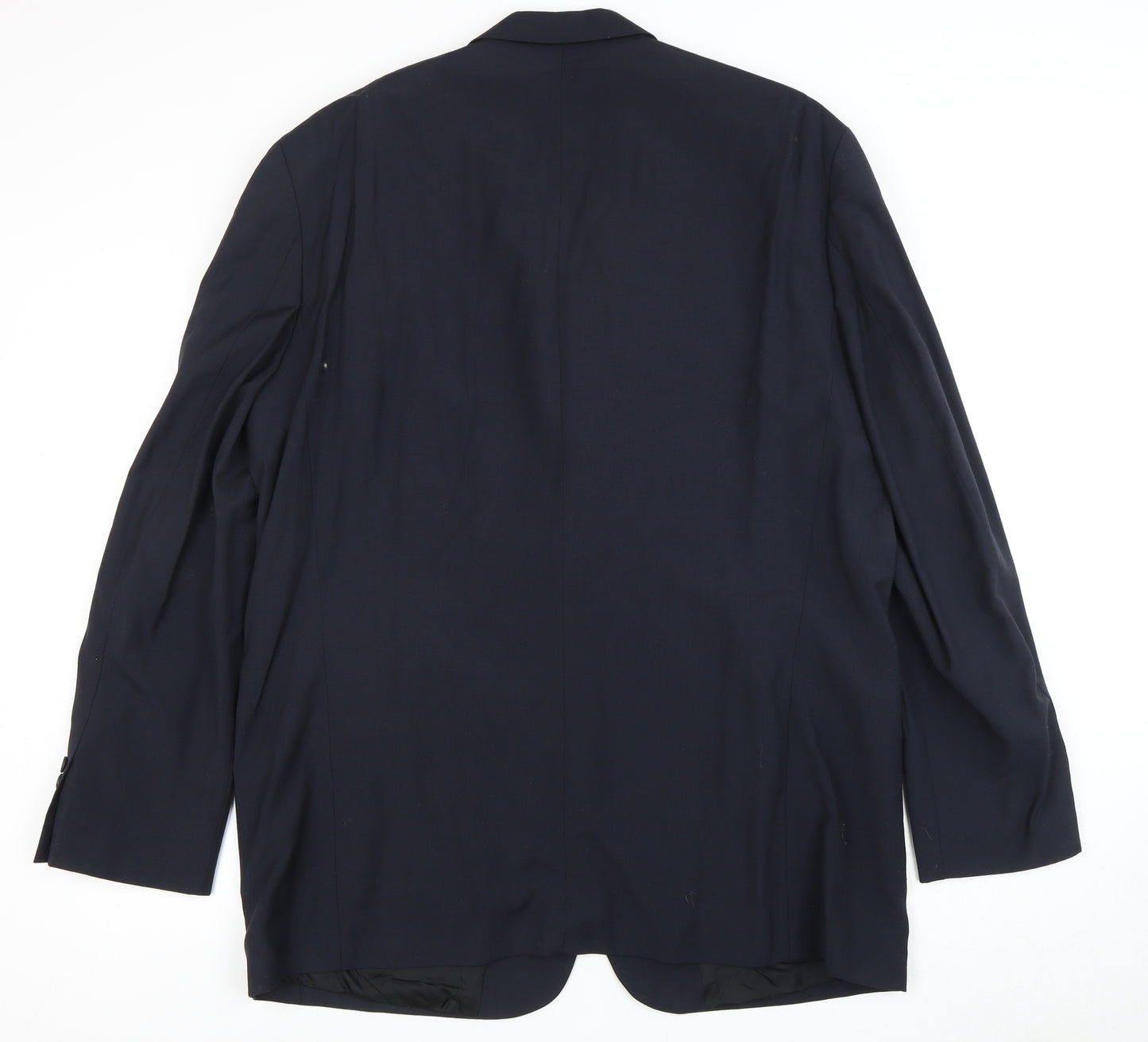 Moss Men’s Blue Wool Suit Jacket, Size 46R Formal Wear